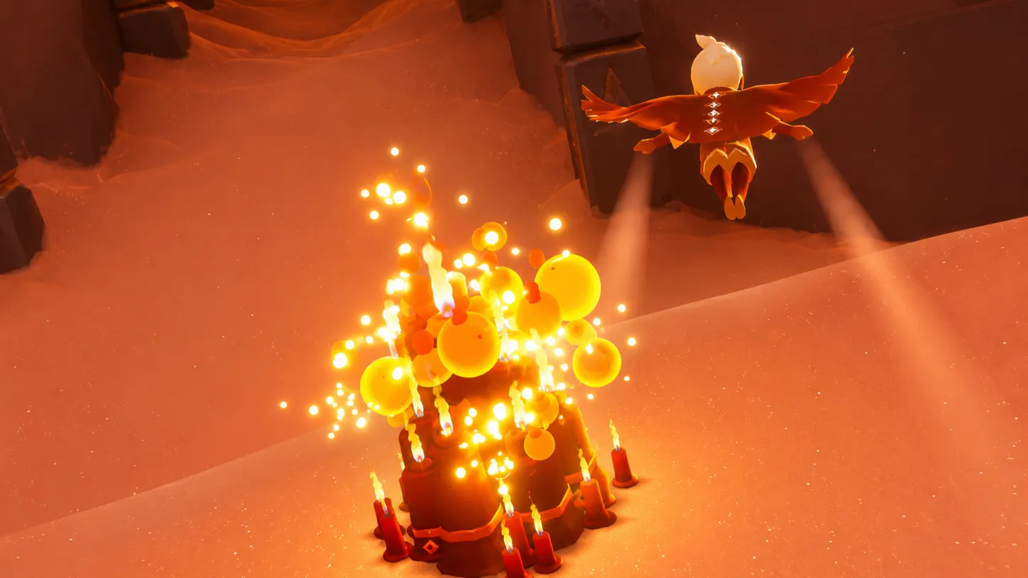 Collecting candle wax in Sky Children of the Light