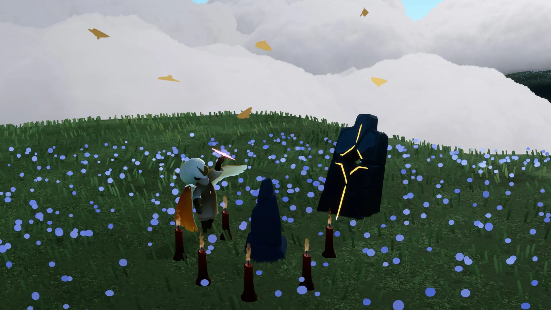 Prairie Puppy in Sky Children of the Light multiplayer puzzle