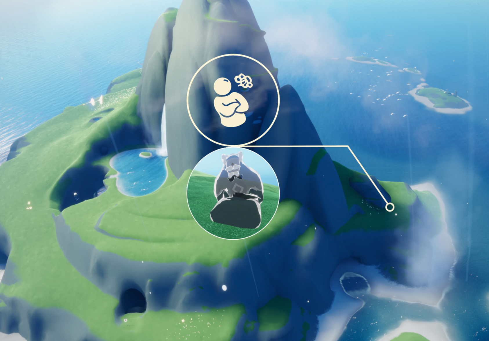 Sanctuary Islands location Sky COTL