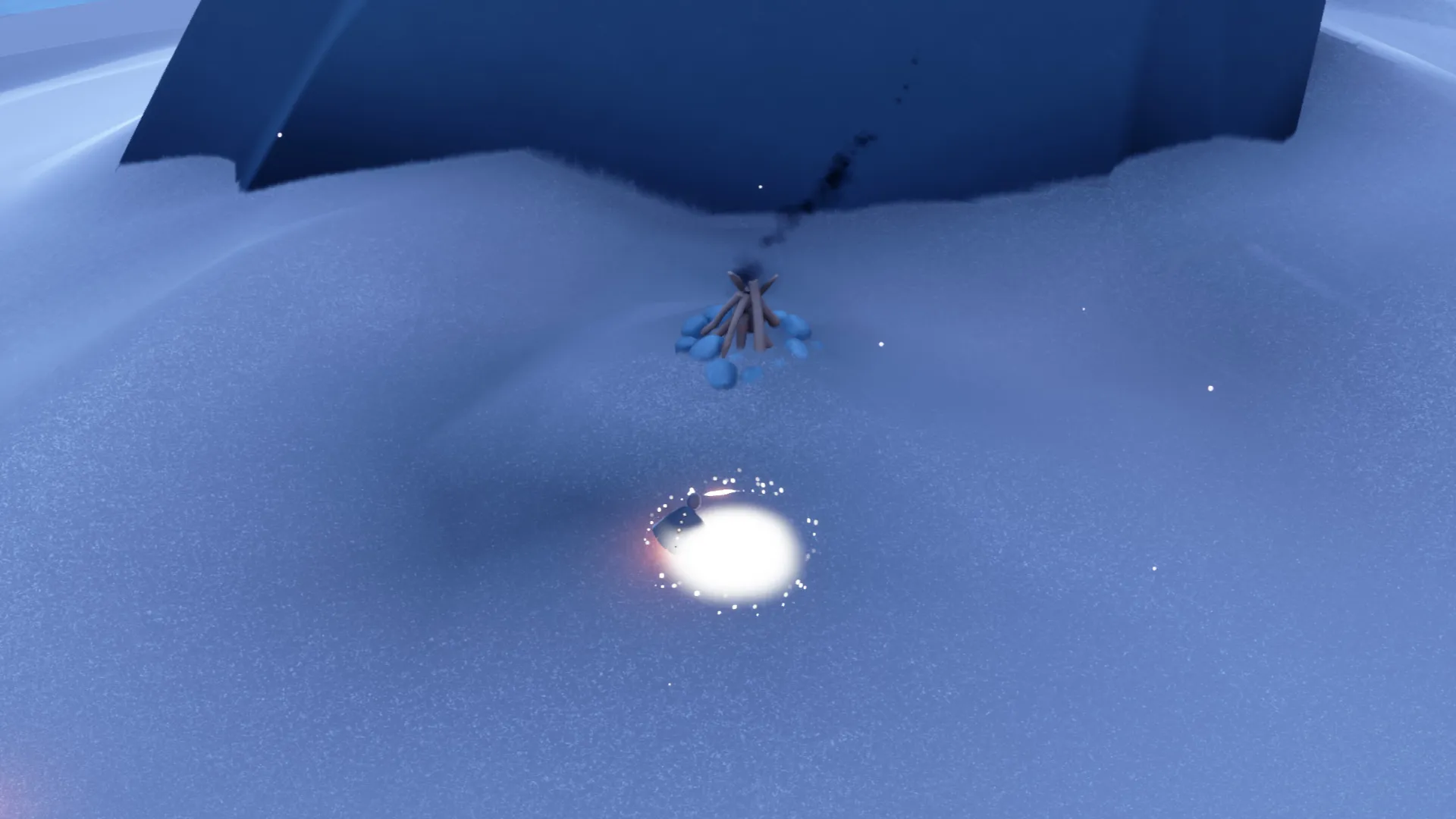 White glowing circle Isle of Dawn entrance